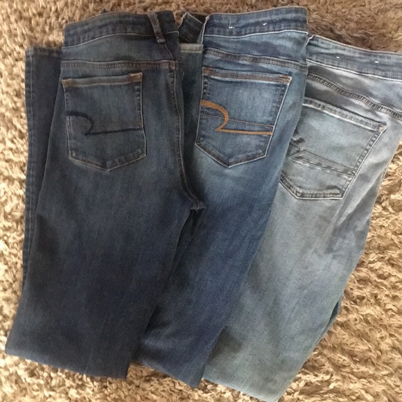 3-pair bundle American Eagle Skinny Kick 10 LONG - Picture 2 of 5